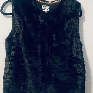 Faux fur vest size m